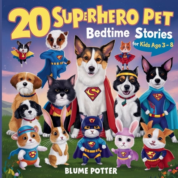 Bedtime Stories for Kids Age 3 to 8 Seri 20 Superhero Pets Bedtime Stories For Kids Age 3 - 8, Book 9, (Paperback)