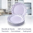 thumbnail image 4 of DISPOSABLE PLASTIC SIDE PLATES 7.5" Dots Silver 20 pc, 4 of 6