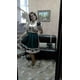 thumbnail image 5 of SAILING Vestido tradicional alemán a cuadros de alta calidad, traje Dirndl de Oktoberfest, traje para mujeres adultas, fiesta de lujo de Halloween, 5 of 5