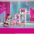 thumbnail image 2 of Barbie Convertible Toy Car, Bright Pink with Seatbelts and Rolling Wheels (Seats 2 Dolls), Toy for 3 Years and Up, 2 of 7