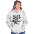 thumbnail image 5 of Rough Roads Beautiful Places Inspired Zip Hoodie Sweatshirt Women Brisco Brands L, 5 of 6