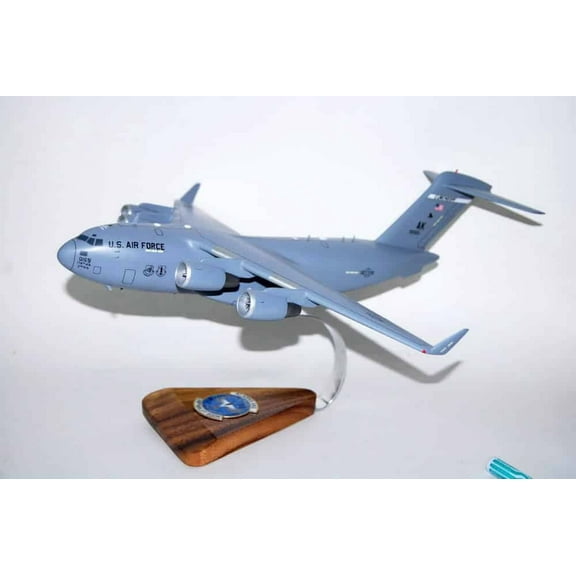 249th Airlift Squadron Alaska ANG C-17 Model, 1/116th Scale, Mahogany, Cargo