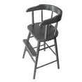 thumbnail image 4 of Whitewood Industries Solid Wood Amish Style Youth Chair for Dinning, Desk, Kitchen High Chair with Foot Step & Arm Rest - (Heather Gray), 4 of 7