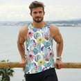 thumbnail image 6 of Fotbe Cactus Pattern Men's Quick Dry Workout Tank Top Gym Muscle Tee Fitness Bodybuilding Sleeveless T Shirt Breathable Workout Shirt-4X-Large, 6 of 9