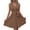 Khaki, variant on Womens Summer Dresses, Casual Dresses for Women, Solid Color Casual Sleeveless Waist Defined Midi Dress