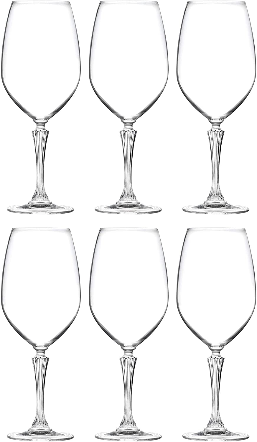 RCR Cristalleria Italiana Invino Collection 2 Piece Crystal Wine Glass Gran Cuvee 22 oz 