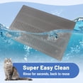 thumbnail image 2 of Waterproof Cat Litter Mat, Litter Trapping Mat, Easy Clean Cat Litter Catcher Mat, Silicone Cat Supplies & Accessories, 24*15Inch, 2 of 7