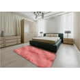 thumbnail image 5 of Ahgly Company Machine Washable Indoor Round Transitional Fire Engine Red Area Rugs, 8' Round, 5 of 7