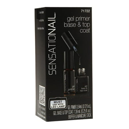 SensatioNail Gel Primer Base & Top Coat, 71722, 4 pc