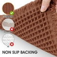 thumbnail image 3 of HAKUNA Waffle Bath Mat Dirty Orange 4'x2',Boho Woven Modern Bath Rug Mats, Absorbent Non Slip Bathroom Floor Mat, Soft Washable Bath Rugs with Tassels for Bathroom, Bedroom, Kitchen, Shower, Tub, 3 of 7