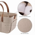 thumbnail image 5 of Baby Felt Storage Nursery Organizer Basket Infant Diaper Bag With Handle Changing Nappy Kids Storag, 5 of 5