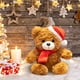 thumbnail image 1 of Fiudx Almohada Navideña de Osito de Peluche, Suave y Cómoda, Se Mantiene de Forma para Un Uso Duradero, Decoración Navideña para El Sofá de La Sala de Estar, Idea de Regalo Festivo, Tamaño 20 Cm, 1 of 6
