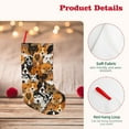 thumbnail image 4 of Lsque 18 Inches Dogs Different Breeds Pattern Christmas Stockings Hanging Ornaments,Knitted Xmas Fireplace Hanging Stocking,Holiday Decoration, 4 of 8