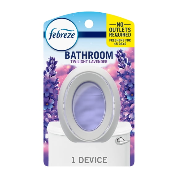 Febreze Bathroom Air Freshener, Odor-Fighting, Lavender, 1ct