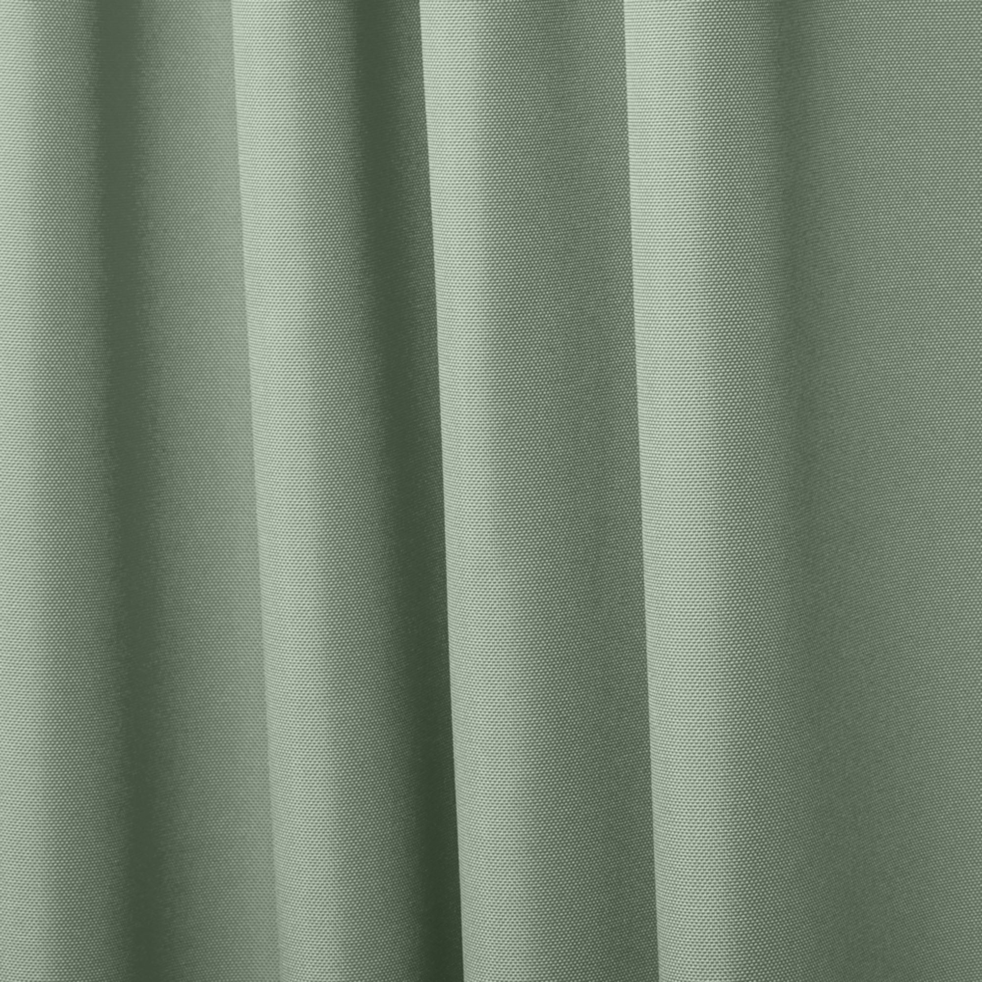 Exclusive Home Cabana Solid Indoor/Outdoor Light Filtering Hook-and-Loop Tab Top Curtain Panel Pair, 54"x120", Seafoam