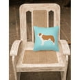 thumbnail image 3 of Carolines Treasures BB3876PW1818 Saint Bernard Checkerboard Green Fabric Decorative Pillow, 3 of 5