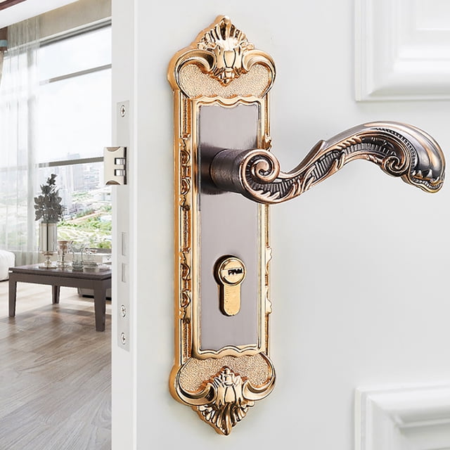 Cerradura de puerta retro, Cerradura de puerta interior vintage retro de estilo europeo Cerradura de puerta vintage Eficiencia maximizada