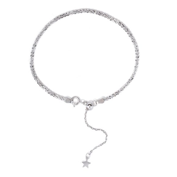 JIAHAOO Women’s Silver Plated Anklet for Fashionable Accessories Perfect for Casual or Dressy Looks