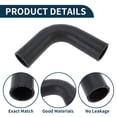 thumbnail image 4 of Manguera del radiador Unique Bargains Manguera de calefacción del radiador Manguera de salida del radiador No.2548023001 para Hyundai Elantra 1999-2012 2.0L Gas Tubo de refrigerante de goma Negro 1 Pc, 4 of 6