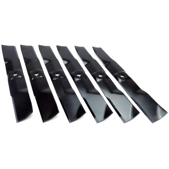 (6) Blades Fits John Deere 54" D170 G110 LA150 190C GX21380 GY20679 GY20684