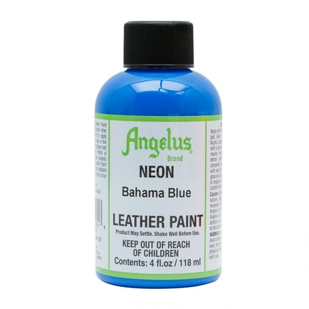 UPC: 0086366741313 | Angelus® Neon Leather Paint  4 oz.  Bahama Blue