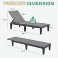 thumbnail image 7 of Homall 2 Pieces Patio Lounge Chair Outdoor Adjustable Chaise Lounge Chair,Gray, 7 of 7