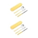 thumbnail image 1 of Kearding Juegos de vajilla 304 Cubiertos de acero inoxidable Juego de cubiertos reutilizables Estudiantes portátiles Diseño simple Restaurante de Amarillo limón 3 piezas 2piezas Kearding CBP259794, 1 of 6