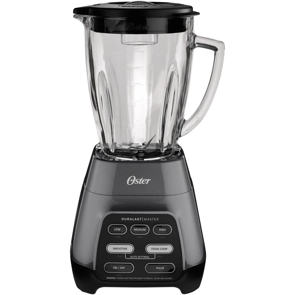Oster Master Series Blender, Metallic Gray, 6 Speeds, 6 Cup Jar