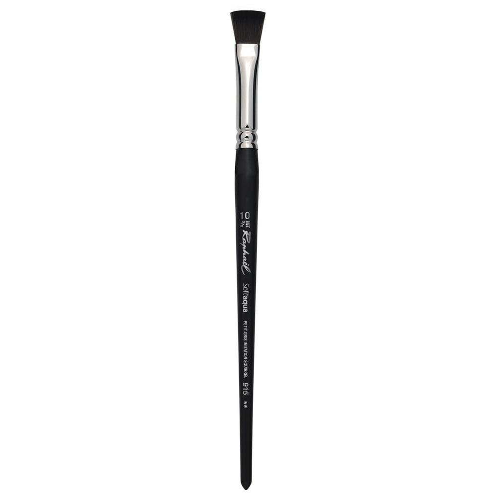 Raphael SoftAqua Synthetic Squirrel Watercolor Brush, Flat, 10