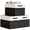 Black and White, variant on DECOMOMO Fabric Storage Baskets 13" x 15" x 13" Sturdy Collapsible Storage Bins, (Black and White, Set of 3)
