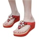 thumbnail image 4 of Sandalias de verano para mujer, sandalias con cuña, zapatos romanos de cristal, sandalias informales con punta abierta Wmkox8yii ytu9463, 4 of 9