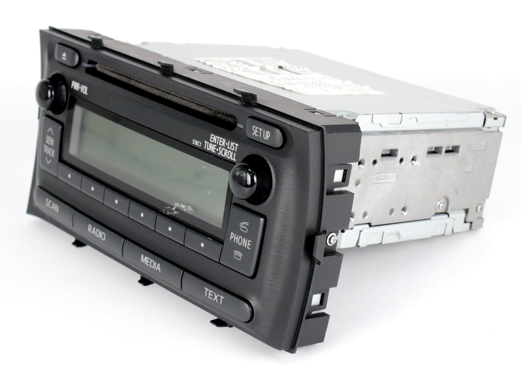 Restored 2012-2014 Toyota Prius Radio AM FM Single CD Bluetooth Ready 86120-52D10 - 518C1 (Refurbished)