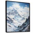 thumbnail image 2 of Designart "Majestic Peaks Of The French Pyrenees II" Landscape Mountains Floater Framed Canvas Prints, 2 of 5