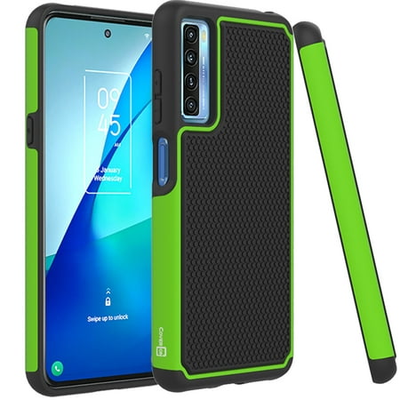 CoverON For TCL 20s Case, Slim Rugged Grip Hard Phone Cover, Green