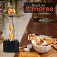 thumbnail image 4 of Tabletop Fire Pit with Windproof Borosilicate Glass, Premium Table Fireplace, Decoration for Home, Balcony & Backyard, Gift for Movie Nights Housewarming, Parties-Black, 4 of 7