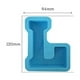 thumbnail image 2 of Molde de silicona para letras del alfabeto | Molde flexible de resina de jabón azul para velas para hornear • 1 pieza de forma de letra inglesa | Reutilizable antiadherente | Manualidades DIY, arte, 2 of 2