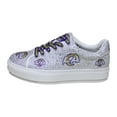 thumbnail image 3 of Women's Cuce White Los Angeles Rams Crystal Team Logo Sneakers, 3 of 3