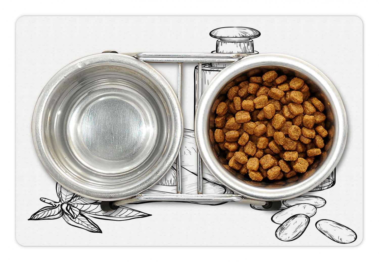 Avocado Pet Mat for Food and Water, Natural Avocado ...