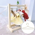 thumbnail image 2 of MasteelfCA 10pcs Metal Mini Clothes Hangers Mini House Clothes Support Dolls Coat Rack, 2 of 9