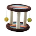 thumbnail image 2 of FITYLE Cat Scratch Post Kitten Scratch Perch with Hanging Balls, Platform with Carpeted Base, Sisal Cat Scratcher for Cats Supplies Brown, 2 of 9