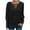 Black, variant on Blouses for Women Casual V Neck Lantern Sleeve Pullover Solid Tunic, Casual Flowy Elegant Blouse, Soft Lightweight Shirt with Puff Sleeve T-Shirts for Women