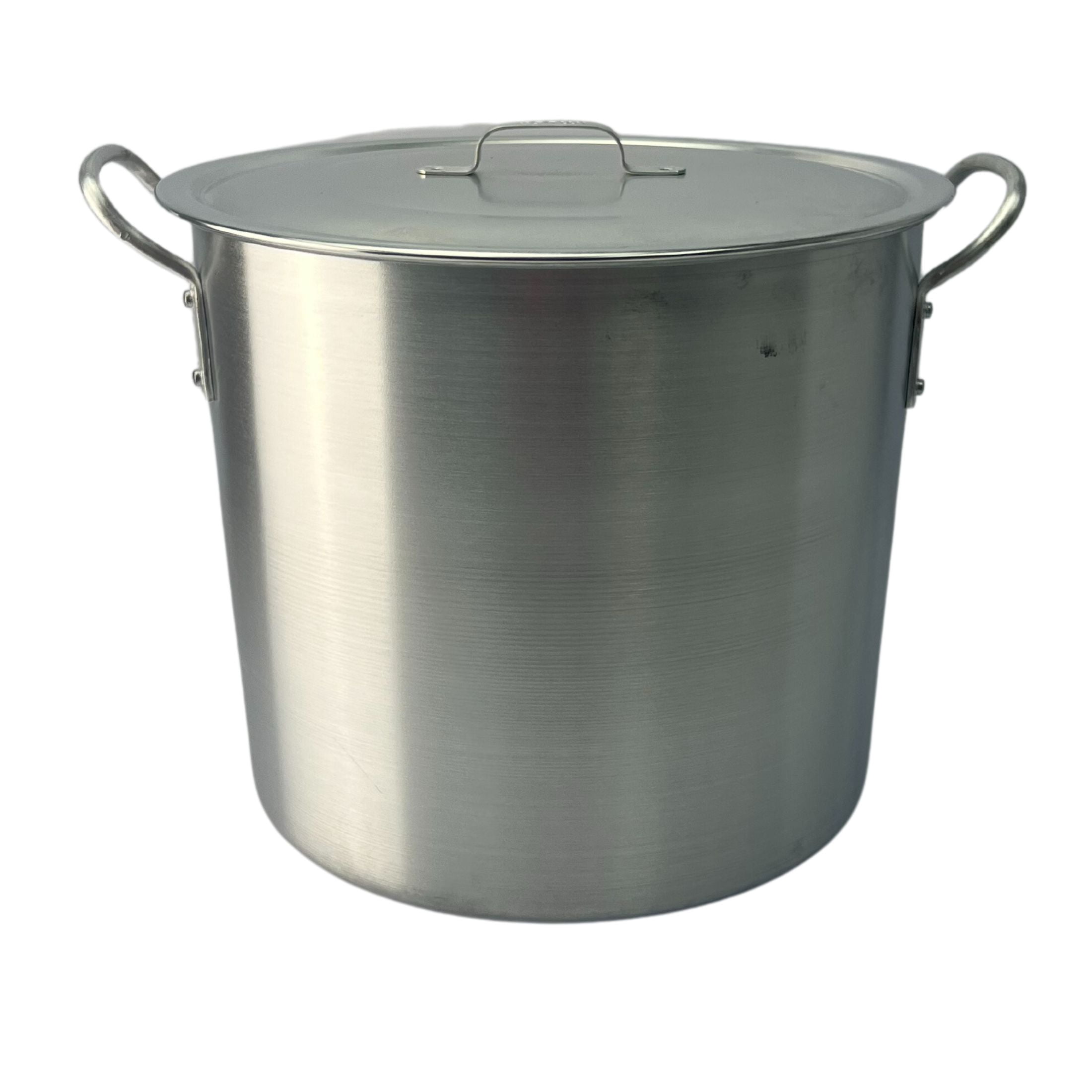 Imusa Aluminum Stock Pot  with  Lid  20-Quart, Silver  1pc