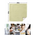 thumbnail image 4 of Yellow Striped Cloth Napkins Set of 6 Reusable Dinner Napkins, Modern Simple Farmhouse Beige Vintage Cocktail Napkin Washable Table Napkins for Wedding/Holiday Party/Baby Shower 20"x20", 4 of 7