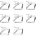 thumbnail image 1 of 8 Mantel Colgador Clip Abrazadera Soporte Acero Inoxidable Mariposa Cubierta de Mesa Clip Mantel Soporte Mesa Grosor No Supera 3cm Usado para Jardin Exterior plata ZefeiWu 8390614876958, 1 of 1