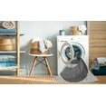 thumbnail image 2 of Ahgly Tapis Rond Lavable en Machine Intérieur Transitionnel Gris Nuage Gris, 6 Pieds Rond, 2 of 7