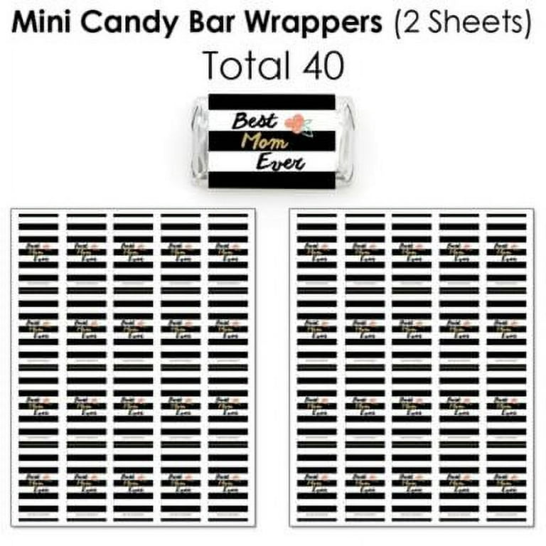 Big Dot of Happiness Mardi Gras - Mini Candy Bar Wrappers, Round Candy  Stickers & Circle Stickers - Masquerade Party Candy Favor Sticker Kit - 304  Pcs