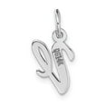 thumbnail image 4 of FJC Finejewelers 14 kt White Gold Small Script Letter V Initial Charm, 4 of 6