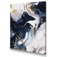 thumbnail image 2 of DESIGN ART Designart "Blue And White Enigmatic Stones Iii" Abstract Marble Wall Art Prints 24 in. wide x 32 in. high, 2 of 5