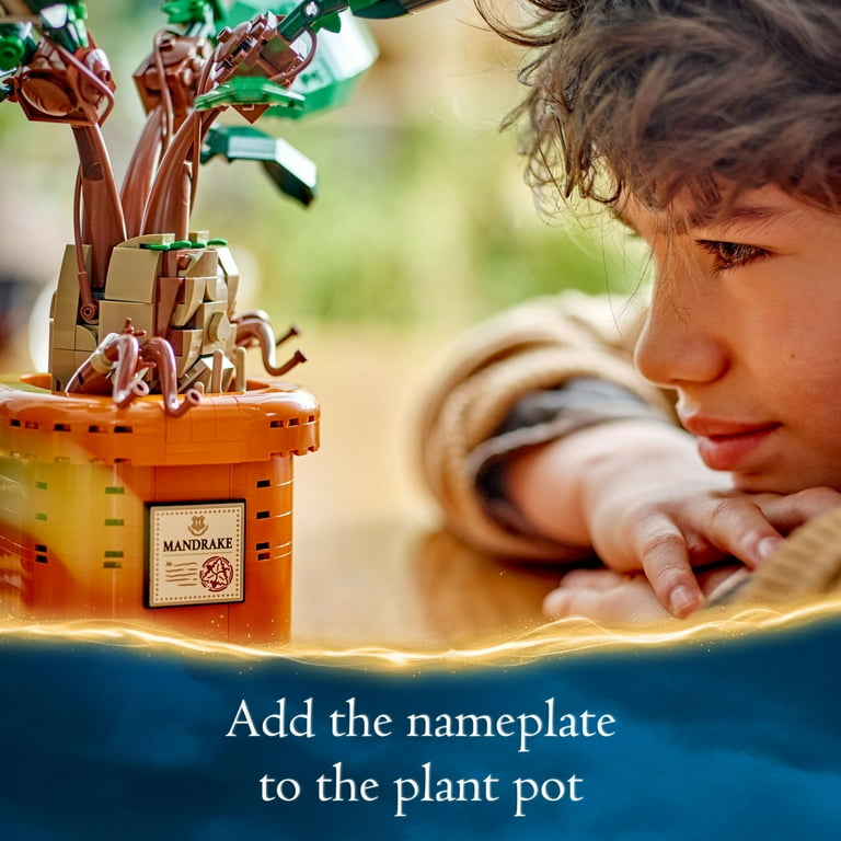 LEGO Harry Potter Mandrake Figure & Pot Plant Toy, Harry