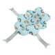 thumbnail image 3 of Asiento de baño para bebé, universal, flotante, plegable, suave y cómodo, alfombrilla de apoyo para bañera de bebé para baby shower, color azul arcoíris., 3 of 14